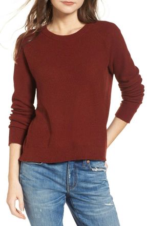 Madewell Province Cross Back Pullover In Burnt Mahogany
