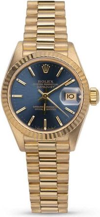 Rolex Pre-owned Rolex Datejust Automatic Chronometer Blue Dial Ladies Watch 69178 BLSP