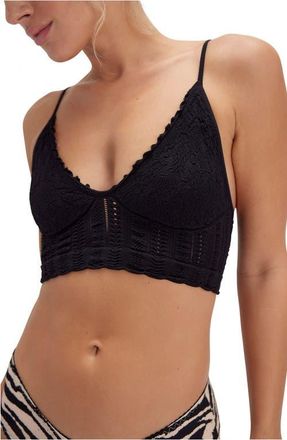 Free People Heirloom Seamless Bralette in Black at Nordstrom, Size X-Small