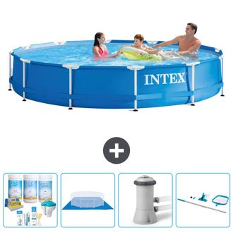 Intex Piscina Con Estructura Redonda - 366x76 Cm - 7-piezas S21007