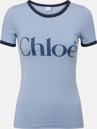 Chloé Chloé T-shirt in misto cotone con logo