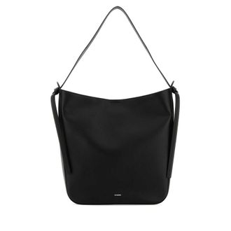 Jil Sander Black Leather Shopping Bag