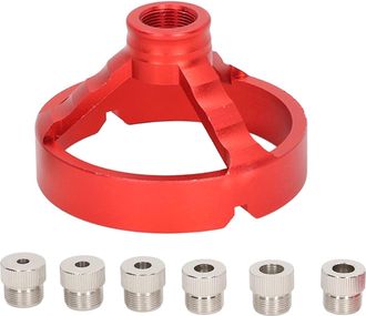OEM Plantilla Gu&iacute;a De Perforaci&oacute;n 5/6/7/8/9/10 Mm Herramienta Para Trabajar La Madera Localizador De Gu&iacute;a De Punz&oacute;n Accesorio De Perforaci&oacute;n Vertical (roj