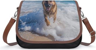 Generic German Shepherd Crossbody Bags for Women Shoulder Messenger Bag Purse Handbags