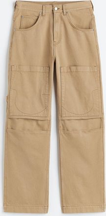H&M Utility-Hose aus Twill - Beige