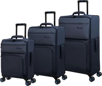 IT Luggage It Luggage Suitcase Megalite Duo-Tone 8 Wheel Eva Luggage - Indigo & India Ink - Medium | TJ Hughes Blue