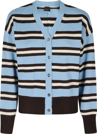 Pinko Pinko - Vienna Cardigan - Dames - Truien - Blauw - Maat: XS Zijde