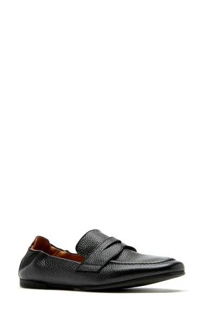 La Canadienne Kitson City Dry Penny Loafer in Black Pebble Leather at Nordstrom, Size 8.5