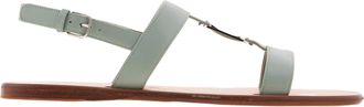 Ferragamo Ferragamo Vida Nappa Flat Sandals, Size 7 C