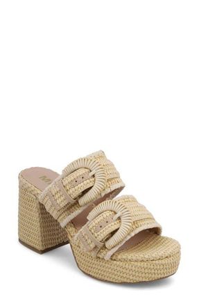 Mia Rebekah Slide Sandal in Natural at Nordstrom, Size 8.5