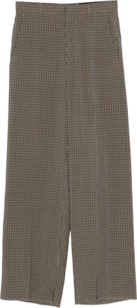 Balenciaga Womens Checked Trousers