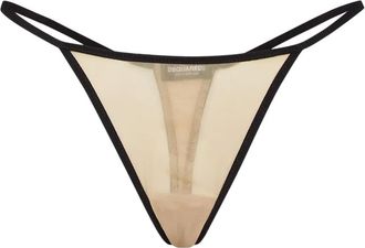 Dsquared2 semi-sheer thong - Neutrals