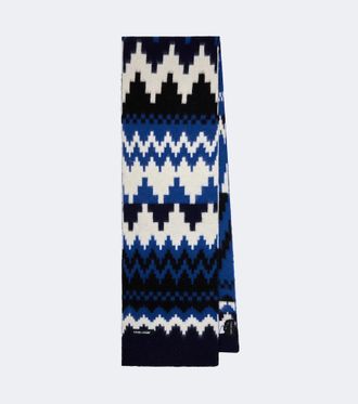 Canada Goose Intarsia wool and alpaca scarf