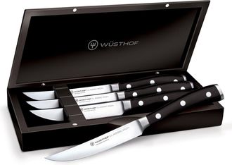 W&uuml;sthof Classic Ikon Four Piece Steak Knife Set W/Presentation Box