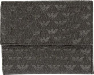 Emporio Armani fold over wallet - Grigio