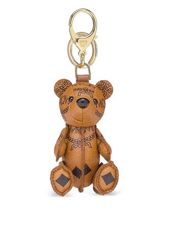 MCM park bear charm - women - Polyurethane/24kt Gold Plated Brass/Polyester - One Size - Brown
