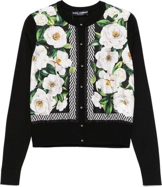 Dolce & Gabbana Cardigan a fiori - Nero