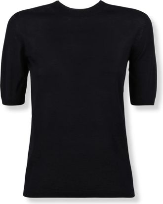 Max Mara Maglia Gerico - Dames - T-shirts - Blauw - 2XL - Wol - Tops