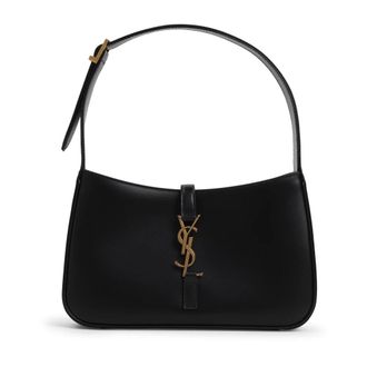 Saint Laurent Shoulder Bags, female, Black, Size: ONE SIZE Le 5 &Agrave; 7 Hobo Bag