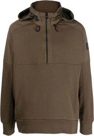 Tommy Hilfiger Groene Zip Hoodie Sweater - Heren - Hoodies - Groen - L - Katoen - Hoodies & sweatvesten
