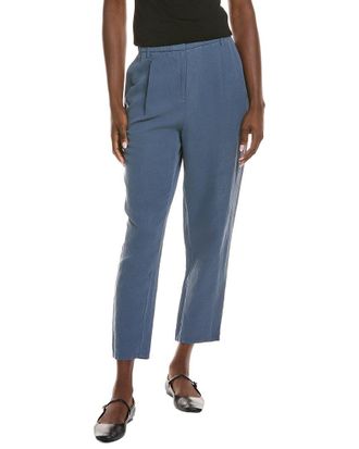 Eileen Fisher Eileen Fisher Petite Ankle Pleated Silk & Linen-Blend Pant