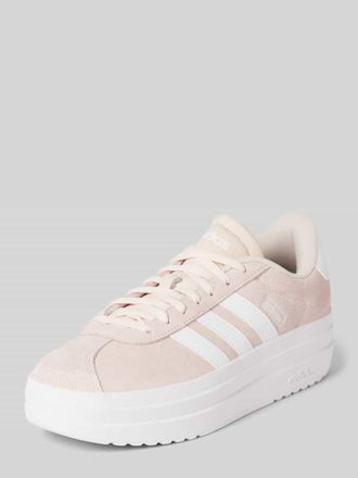 adidas Plateau-Sneaker aus Leder-Mix Modell VL COURT BOLD in Hellrosa, Gr&ouml;&szlig;e 38,5