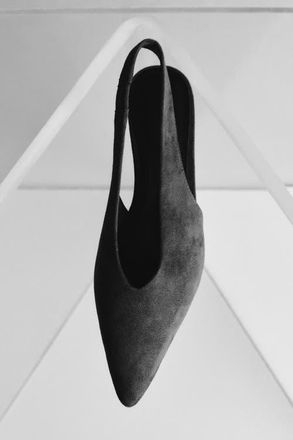 H&M Kitten-heeled slingbacks in Dark Khaki Green at Nordstrom, Size 5
