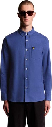 Lyle & Scott Effen Flanellen Overhemd Heren (Blauw)