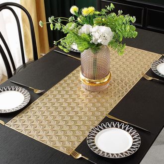 OEM Camino De Mesa De Pvc Ahuecado, Mantel Individual Decorativo Antideslizante, Para El Hogar, Fiestas, Cocina, Comedor Y Decoraci&oacute;n De Bodas (90 Cm X 33