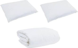 vidaXL Vidaxl - Edred&oacute;n Other Con Almohada 3 Pcs Blanco 240 X 220 Cm Plumas