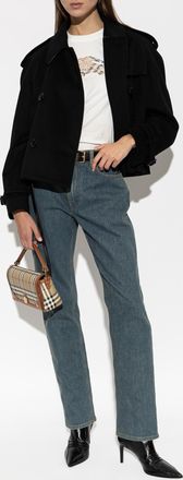 Burberry Cashmere Jacket Mayfair, Womens, Black