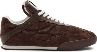 Chlo&eacute; Kick Quilted Suede Sneakers - Brown - 38 (IT38 / UK5)