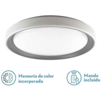 Fabrilamp Fabrilamp - Plafon Luanda 72w 3000-4000-6000k Gris Red.7x49,5d 7200lm Reg.intens. C.remoto C/memoria