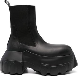 Rick Owens Beatle Mega Tractor boots - men - Calf Leather/Fabric/Calf Leather/Fabric/Rubber - 45 - Black