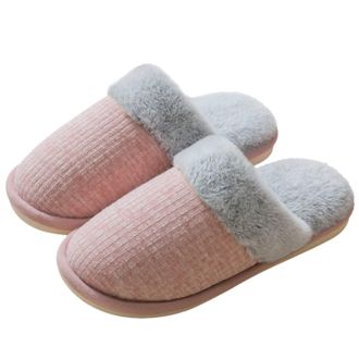 Generic Winter Cozy Indoor Slippers For Women With Fleece And Flexible Soft Sole Design Perfect For Relaxing At Home (5. 5)