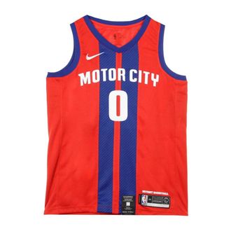 Nike Sportswear, male, Red, Size: L Basketball Swingman Jersey City Edition