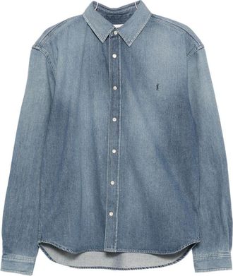 Saint Laurent Camisa Saint Laurent De Algod&oacute;n Vaquero