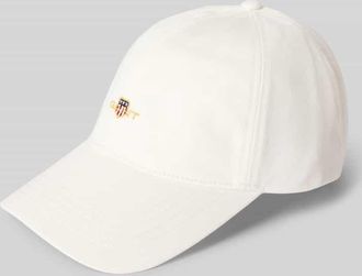 GANT Basecap aus Baumwolle mit Label-Stitching in Ecru, Gr&ouml;&szlig;e 1