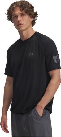 Under Armour Mens Freedom Tech Short Sleeve T Shirt, (001) Black / / Pitch Gray, 3XL