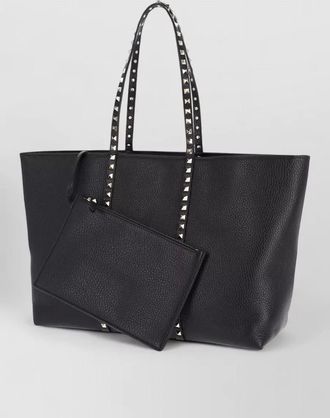 Valentino Garavani shoulder bag dual handles pebbled texture