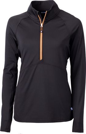Cutter & Buck Adapt Eco Knit Stretch Recycled Womens Half Zip Pullover Jacket