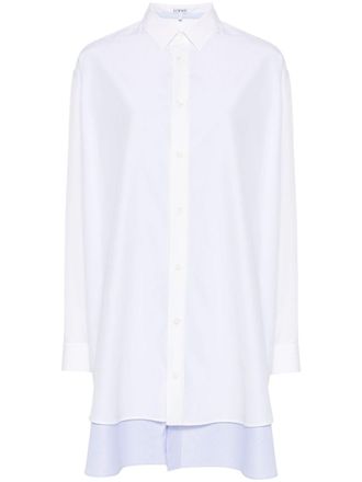 Loewe Baumwolle und Seidenmischshemdkleid