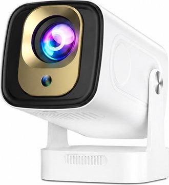No Brand Miniproyector Con Wifi 6, Bluetooth 5.4 Y Soporte 4k - Cine En Casa - Proyector Inteligente 1080p Negro