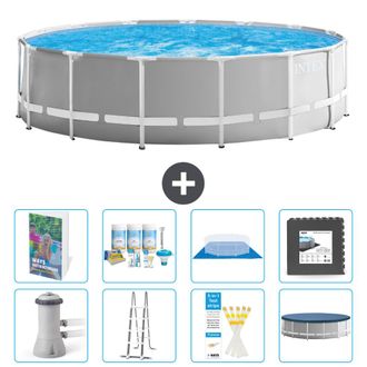 Intex Piscina Prism Frame Redonda - 457x122 Cm - 9-piezas S581