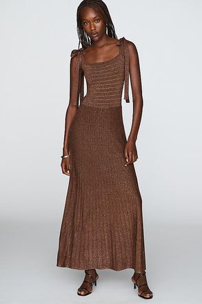 endless rose Square-Neck Midi Dress