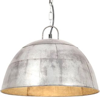 vidaXL L&aacute;mpara De Techo De La Industria Vintage. Ronda 25 W 41 Cm E27 Plata - 187633