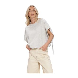 Catwalk Junkie Short Sleeve Strap Sweater - Dames - Sweatshirts & Hoodies - Grijs - Maat: XS