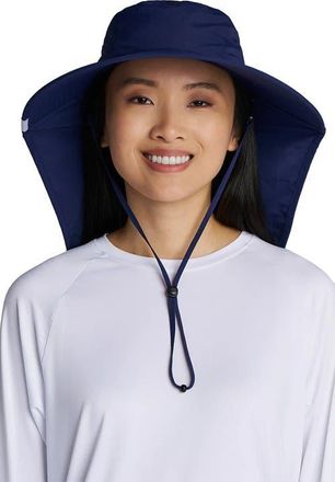 Coolibar Unisex SafeShade Hat Wide Brim Sun Hat, UPF 50+ Sun Protection in Navy at Nordstrom