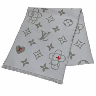 Louis Vuitton Pre-owned Stole - Dames - Pre-owned - Grijs - Maat: ONE Size Wol