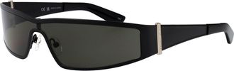 Alexander McQueen Unisex Sunglasses Am0491s Black-Grey Metal Black/grey